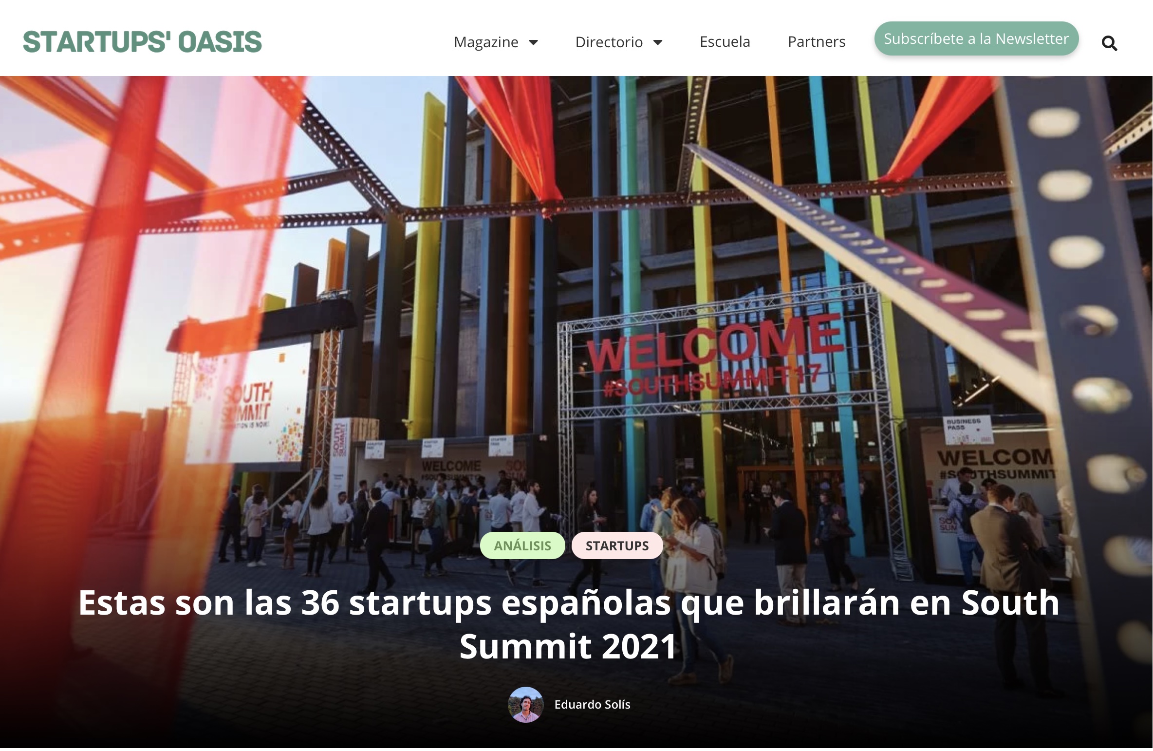 36 startups españolas brillaran en South Summit 2021
